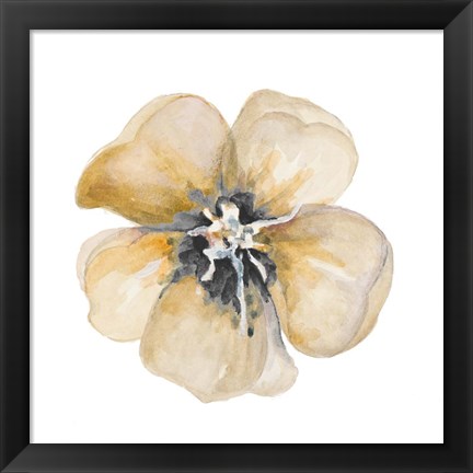 Framed Yellow Flower Print