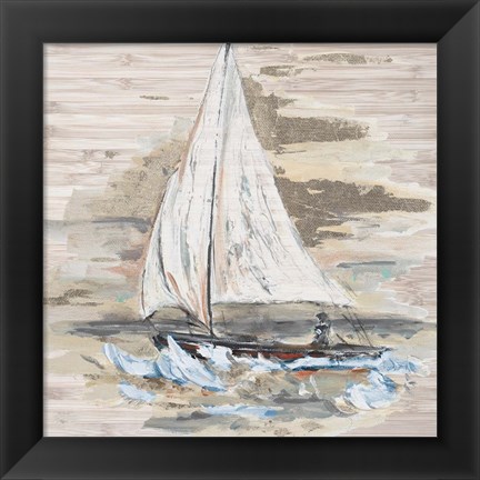 Framed Rough Sailing I Print