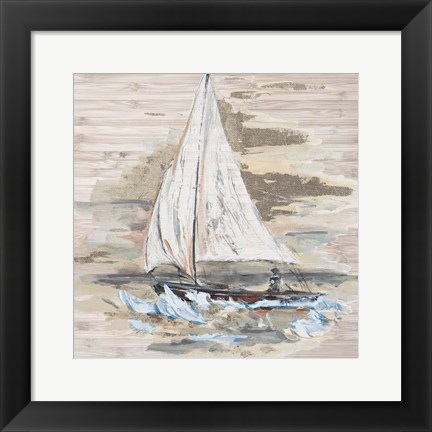 Framed Rough Sailing I Print