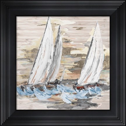 Framed Rough Sailing II Print