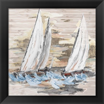 Framed Rough Sailing II Print