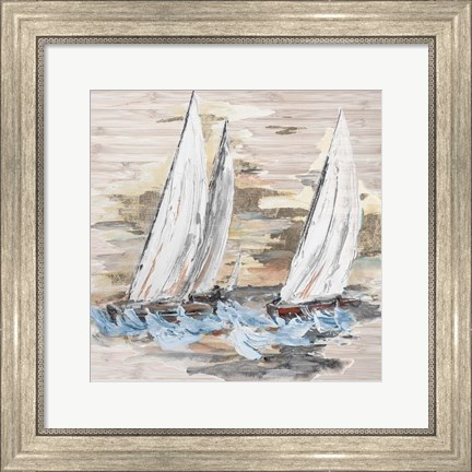 Framed Rough Sailing II Print