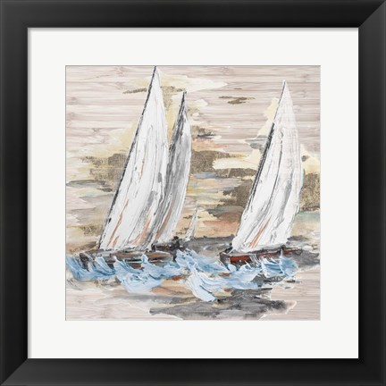 Framed Rough Sailing II Print