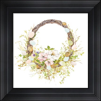 Framed Easter Wreath Print