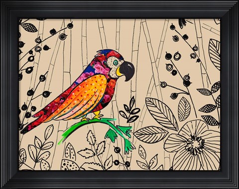Framed Bird Rainforest Print