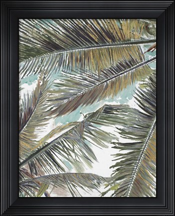 Framed Palms in the Sky Print