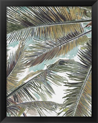 Framed Palms in the Sky Print