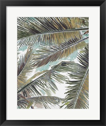 Framed Palms in the Sky Print