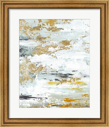 Framed Gold Magic Vertical Abstract II Print