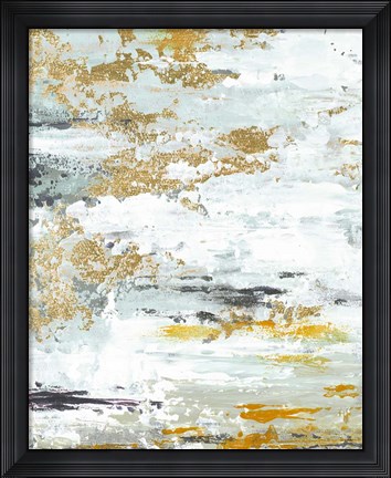 Framed Gold Magic Vertical Abstract II Print