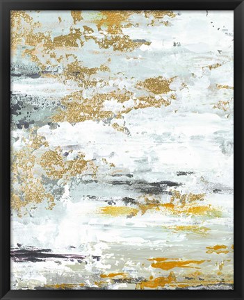 Framed Gold Magic Vertical Abstract II Print