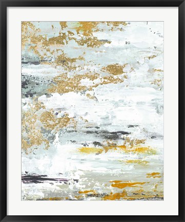 Framed Gold Magic Vertical Abstract II Print