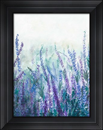 Framed Lavender Garden I Print