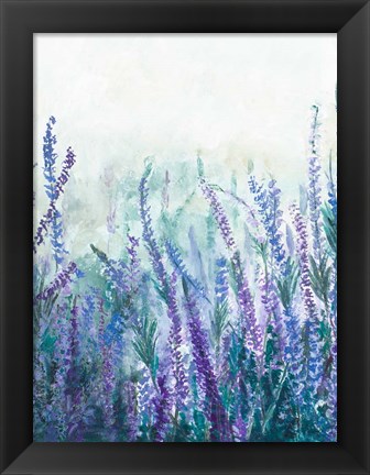 Framed Lavender Garden I Print