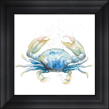 Framed Cangrejo Azul Square Print
