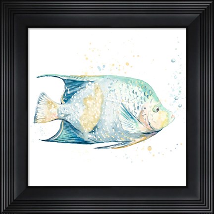 Framed Pescado Azul Square Print