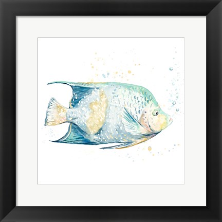 Framed Pescado Azul Square Print