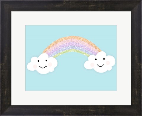 Framed Happy Clouds Print
