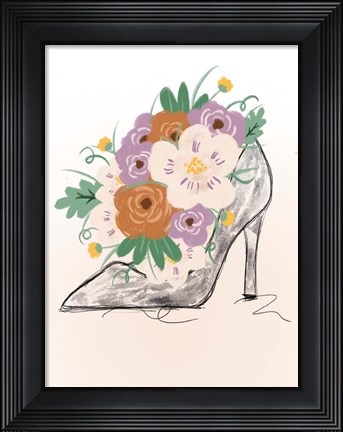 Framed Floral Bloom Heel Print