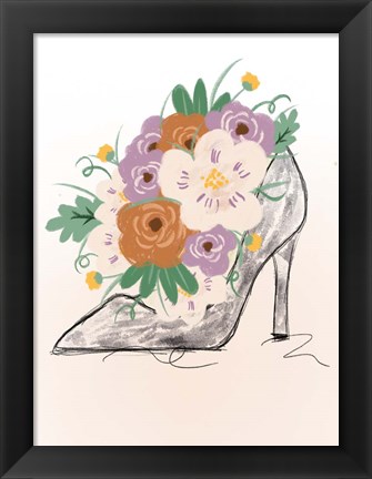 Framed Floral Bloom Heel Print