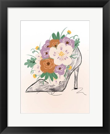 Framed Floral Bloom Heel Print