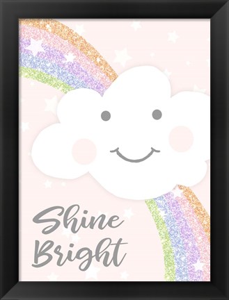 Framed Shine Bright Print