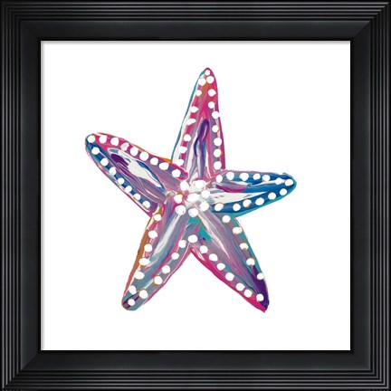 Framed Dotted Starfish I Print