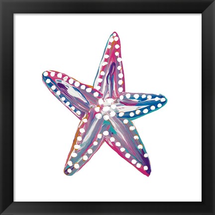 Framed Dotted Starfish I Print