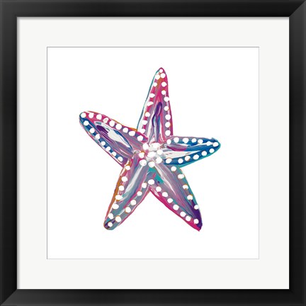 Framed Dotted Starfish I Print