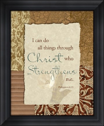 Framed Lord is my Strength Print