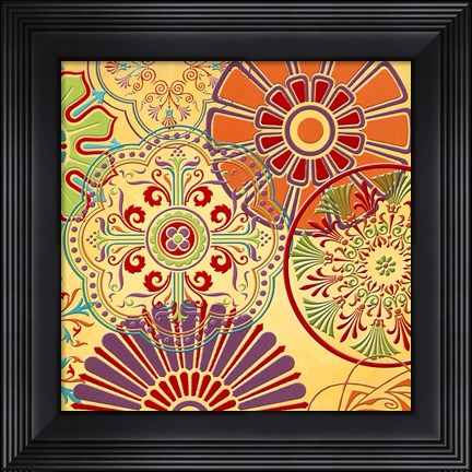 Framed Lemon Twist I Print