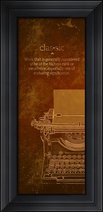 Framed Antiques I Print