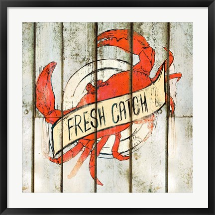 Framed Fresh Catch Square Print