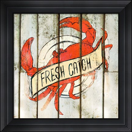 Framed Fresh Catch Square Print