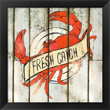 Framed Fresh Catch Square Print