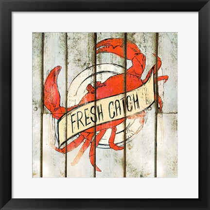 Framed Fresh Catch Square Print