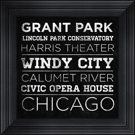 Framed CHI Type II Print