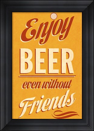 Framed Enjoy Beer Print