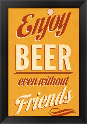 Framed Enjoy Beer Print