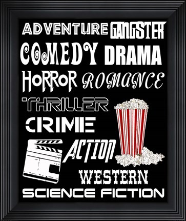 Framed Adventure in Cinema Print