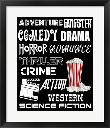 Framed Adventure in Cinema Print