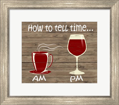 Framed How to Tell Time Print