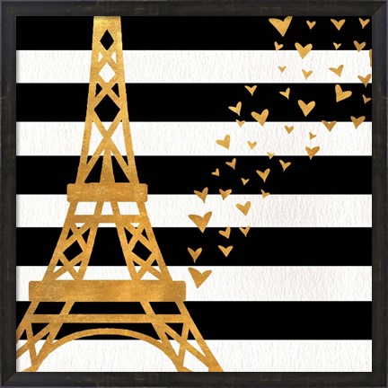 Framed Eiffel Tower Love Print
