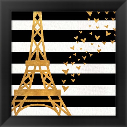 Framed Eiffel Tower Love Print