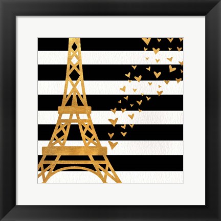 Framed Eiffel Tower Love Print