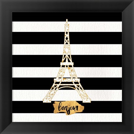 Framed Gold Paris Collection II Print