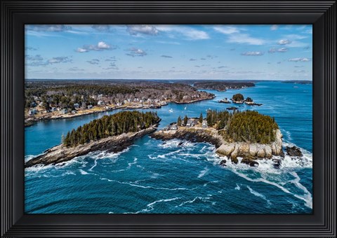Framed Aerial Islands Print