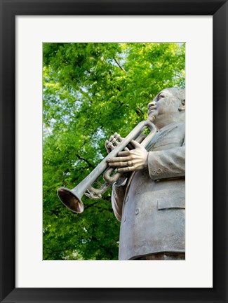 Framed Beale Street Statue of WC Handy, Memphis Print