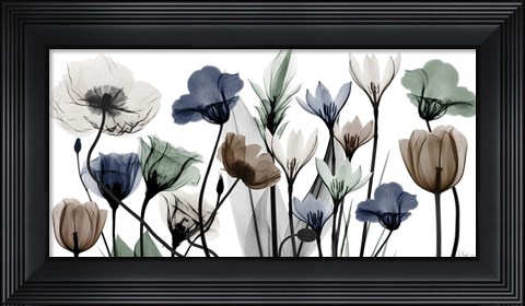 Framed Floral Neutrals 1 Print