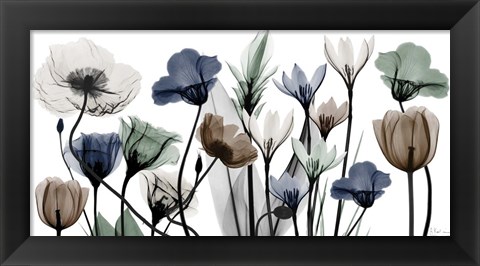 Framed Floral Neutrals 1 Print